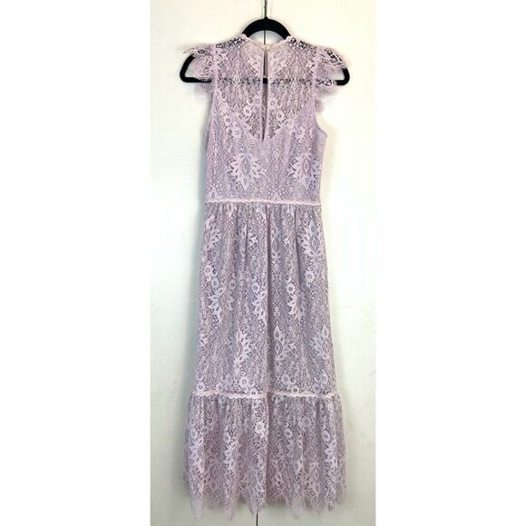 Saylor pink lace midi dress 6 - Picture 2 of 5